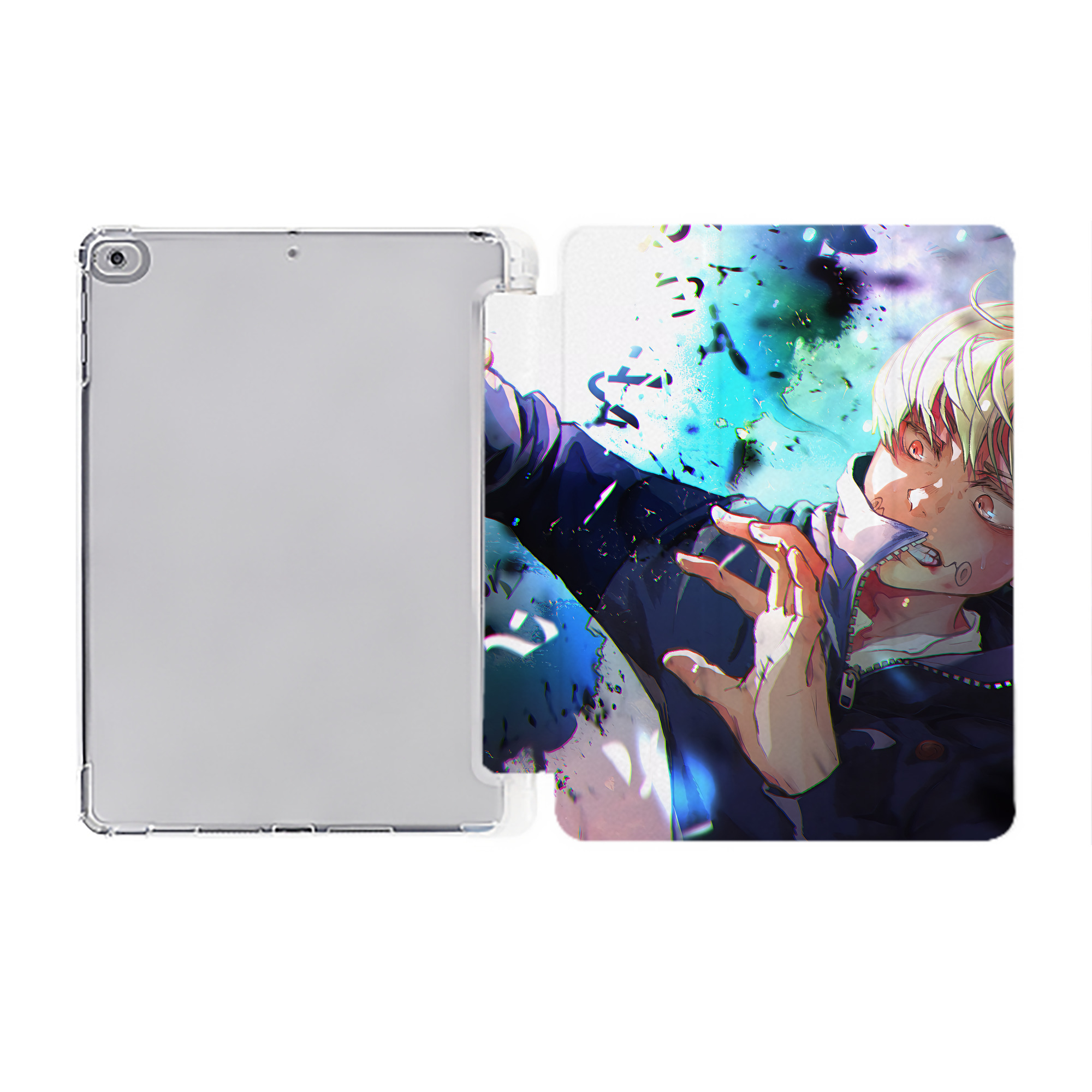 （画像用） SPY×FAMILY间谍家家酒 IPad ケース ペン収納付き 三つ折りスタンド PUレザー×シリコン 対応機種9.5/10.5/10.9インチ